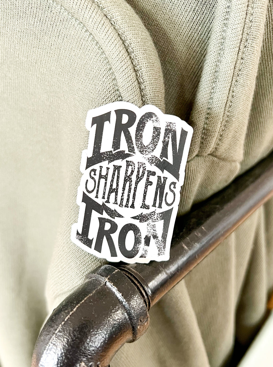iron sharpens iron sticker